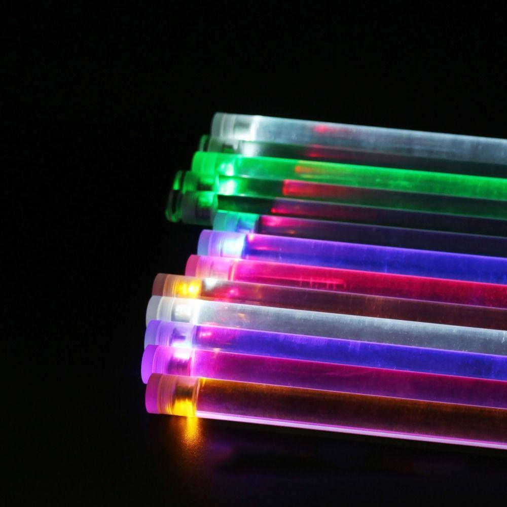 2Pcs Colorful 5A Luminous Drum Stick Acrylic Cymbals for Drums Stage Performance