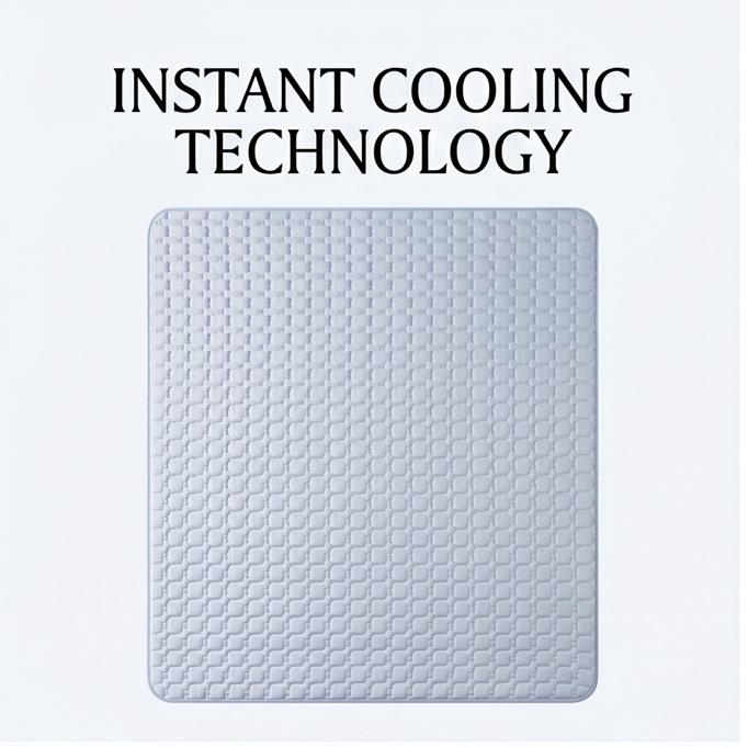 Premium 12mm Thick Ice Silk Latex Cooling Mat 3-Piece Washable Soft Bed Linen For Hot Summer Bedroom Use