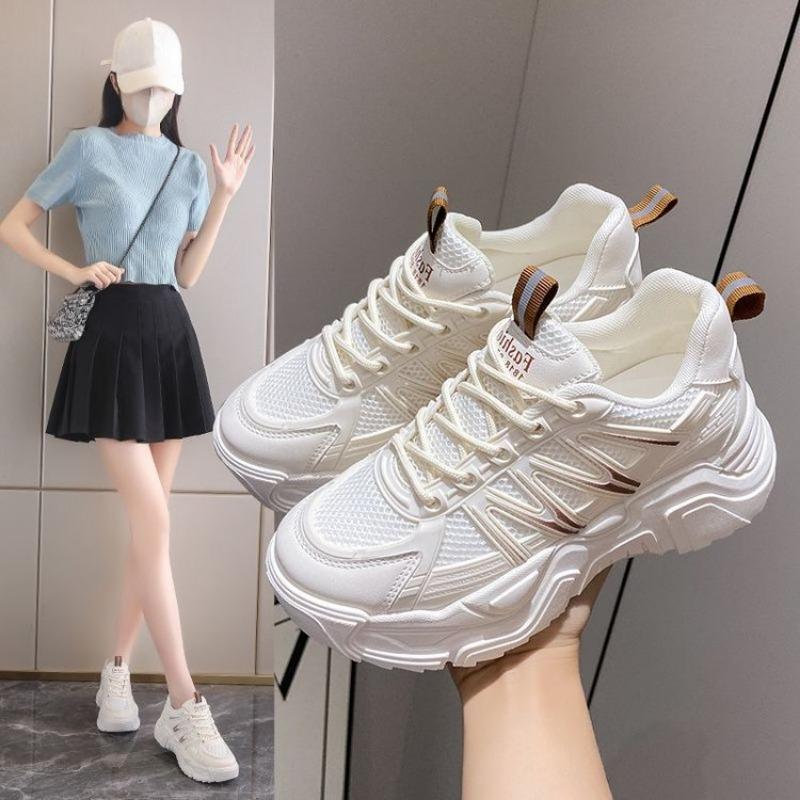 New Fashionable Casual Shoes, Lightweight and Trendy Thick-soled Student Sports Shoes, Dad Shoes
