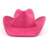 Popular Classic Retro Fashion Suede Western Denim Top Hat Men's and Women's Lightweight Fashion Felt Hat