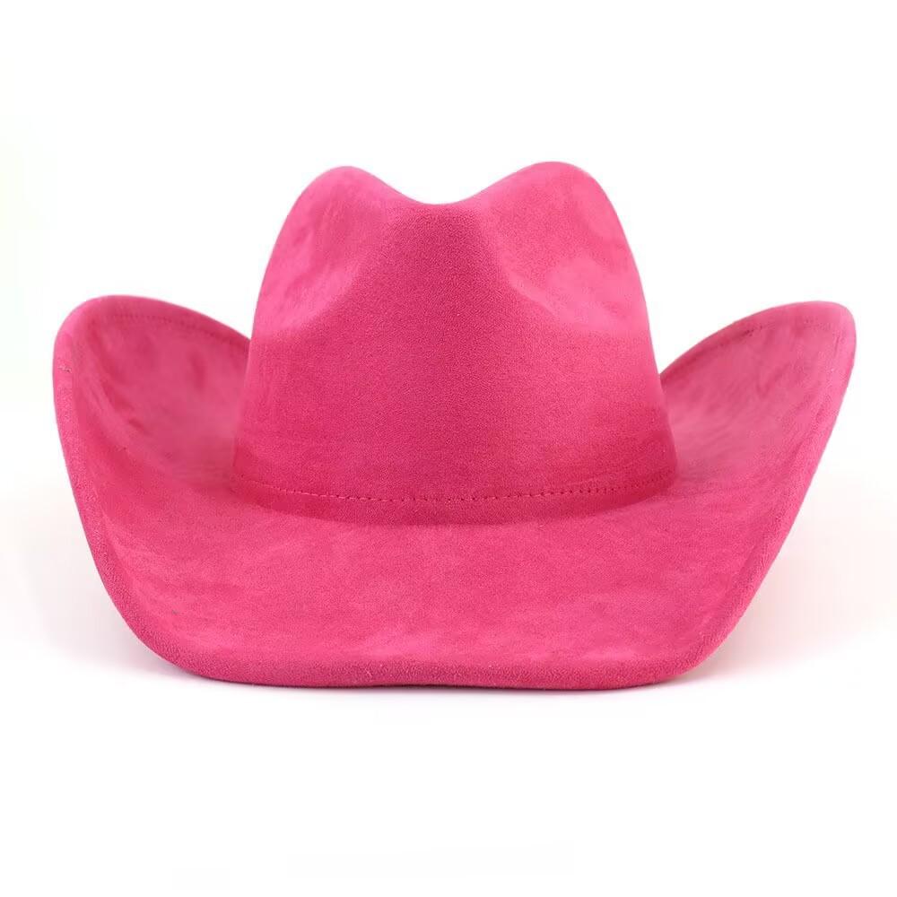Popular Classic Retro Fashion Suede Western Denim Top Hat Men's and Women's Lightweight Fashion Felt Hat