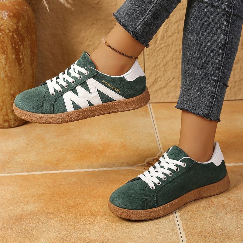 Women's Spring-Autumn Flat Soft-Soled Gump-Style Training Casual Sports Shoes, Retro Versatile Footwear, Available In Large Sizes.