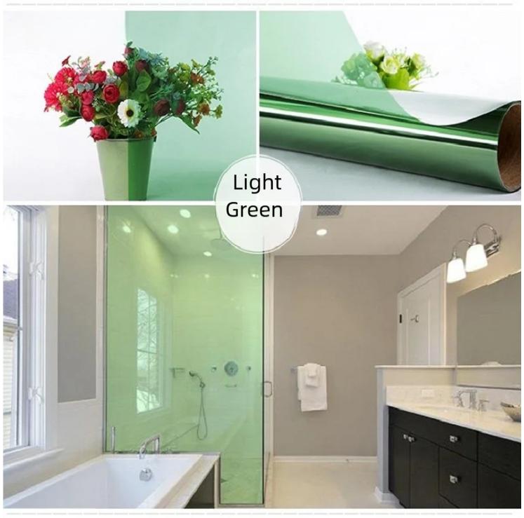 Rainbow Window Sticker Adhesive Vinyl Explosion-Proof Sun-Blocking Decoration Raamfolie For Window Door Glass Partition