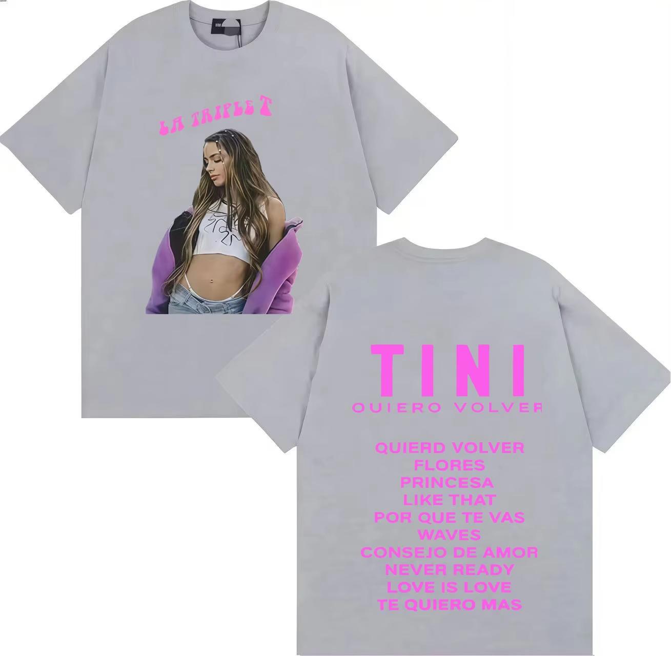 

Hot Sale Rapper Tini Stoessel Futtura Album Tour 2025 Hip Hop Tshirt High Quality T-shirt Mens Women Casual Tee Shirts Fans Gift 4XL