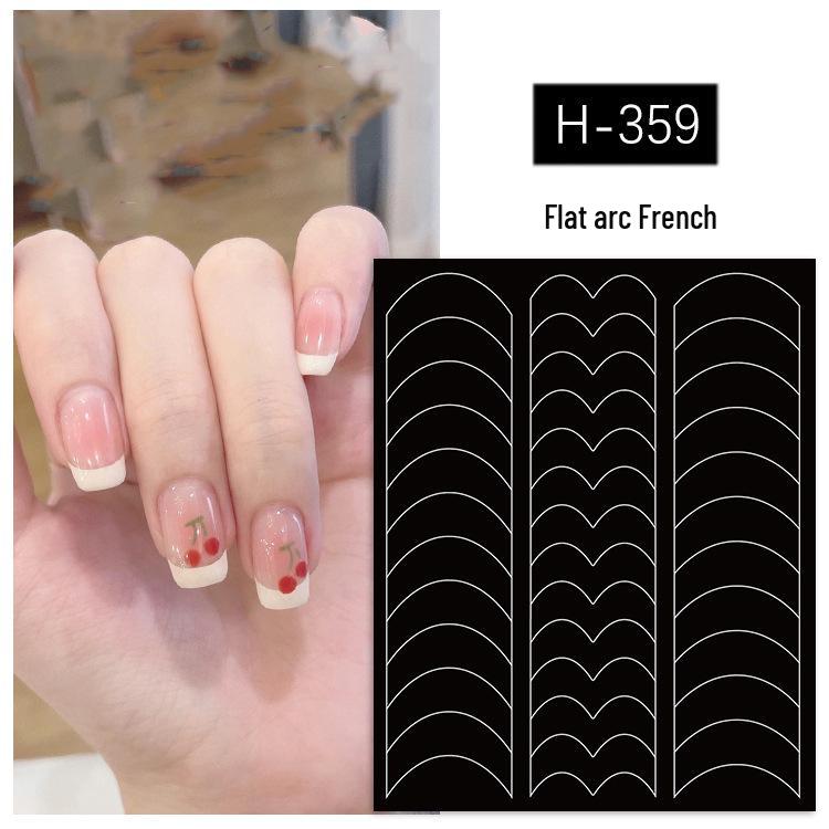 

Gradient Sponge & Smile Line Nail Art Stencil Stickers