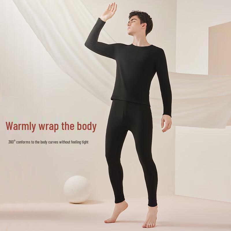 Nanjiren Men's Wool & Silk Blend Thermal Underwear Set