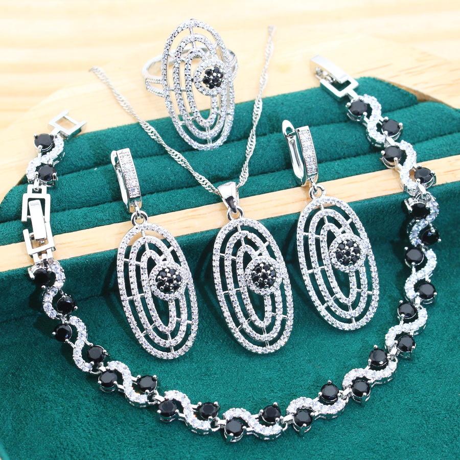 

Ювелирные изделия Европейский и N Light Роскошный Цирконий Браслет Серьги Регулируемое Кольцо Дамский Комплект Ювелирных Изделий