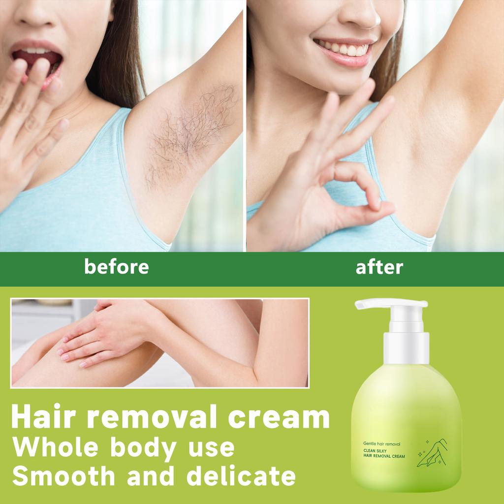 Hair Removal Cream For Men And Women's Underarms, Deep Cleansing, Silky Smoothness, And No Stubble