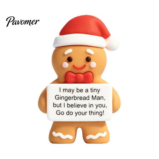 Mini Christmas Figurines 50Pcs Figurines, Santa Snowman Elf Gnome Ornaments, Gingerbread Man Deer Emotional Gift Bag Fillers for Holidays Support