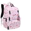 Women's Korean Style Large Capacity Multi-Layer Backpack - Lightweight, Printed, Double Shoulder Bag for Students