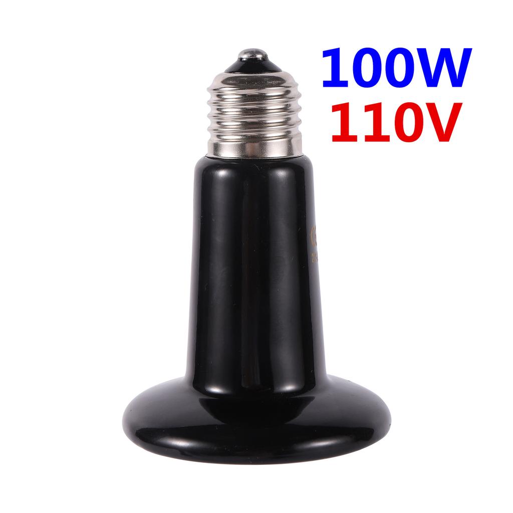 Domácí plaz Daleko infračervená keramická topná lampa 110V/220V Emitor tepla Žárovka 25W 50W 75W 100W 150W 200W Vytápění pro líhnutí zvířat