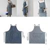 Denim Canvas Apron Kitchen Chef Work for Restaurant Hairdressing Baking