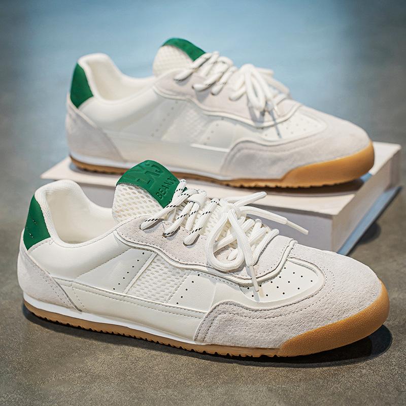 Spring New Shoes for Men Casual Sport Shoes Breathable Mesh Flat Skateboard Shoes Youth Fashion Sneaker