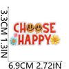 Smile Face Life Inspirational Words Embroidery Cloth Sticker Motivates English Patch Decoration Embroidery Mark Love Yourself Chapter Sticker