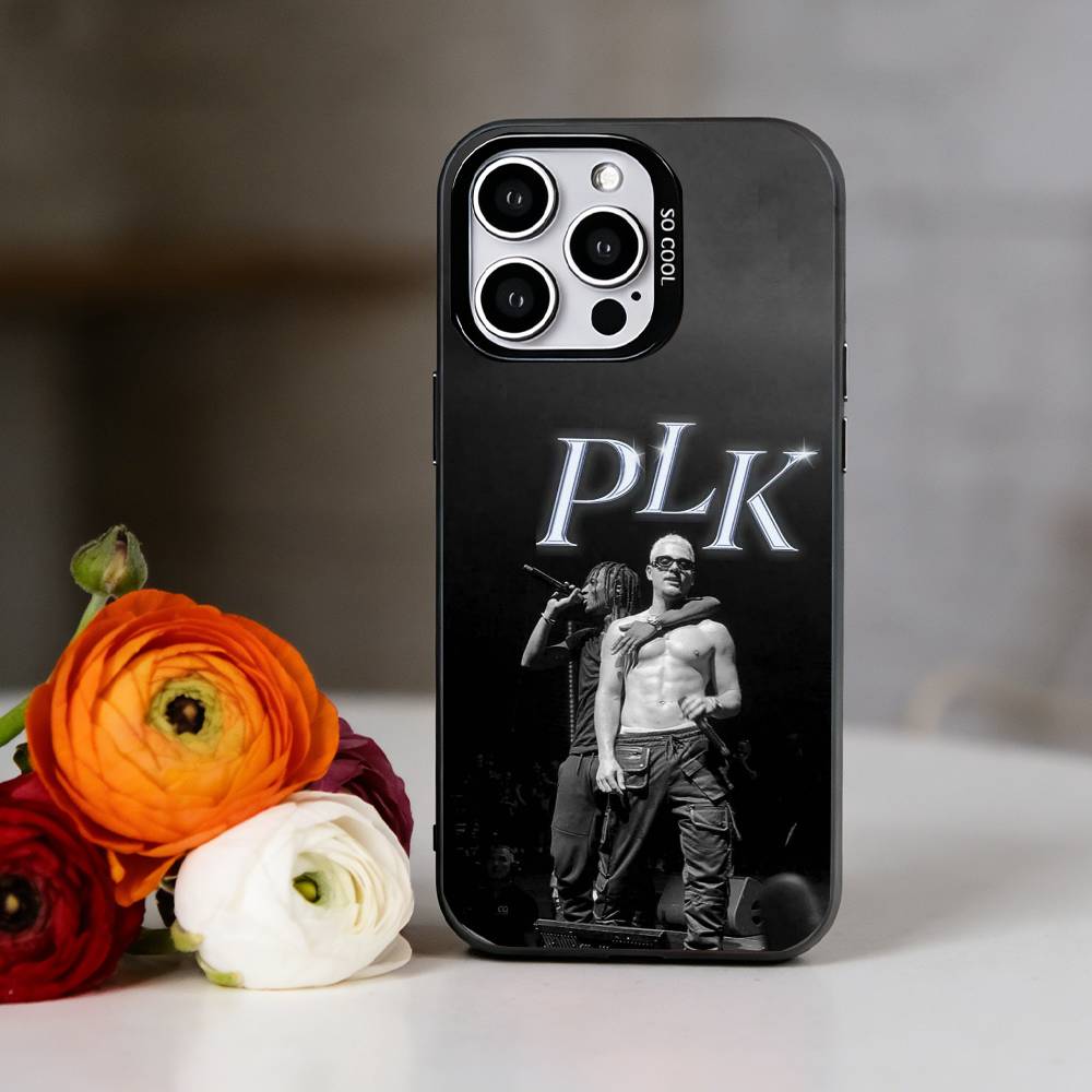 PLK French rapper Mathieu Phone Case For iPhone 17,16,15,14,13,12,11 Plus,Pro Max,XS,Colored Silver Plated Inside Cover