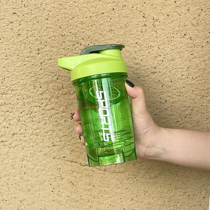 Water bottle new 100ML sports fitness portable water cup pc milkshake cup protein powder transparent universal mixing cup shaking cup