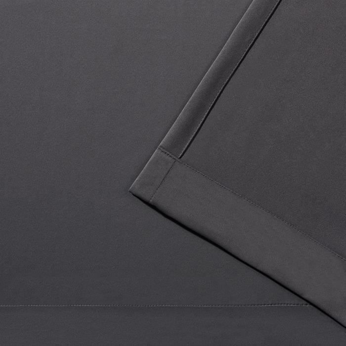 Opaque Curtains - THE COVER PARIS - 140 X 260cm - 100% Polyester - 8 Eyelets - Anthracite Grey