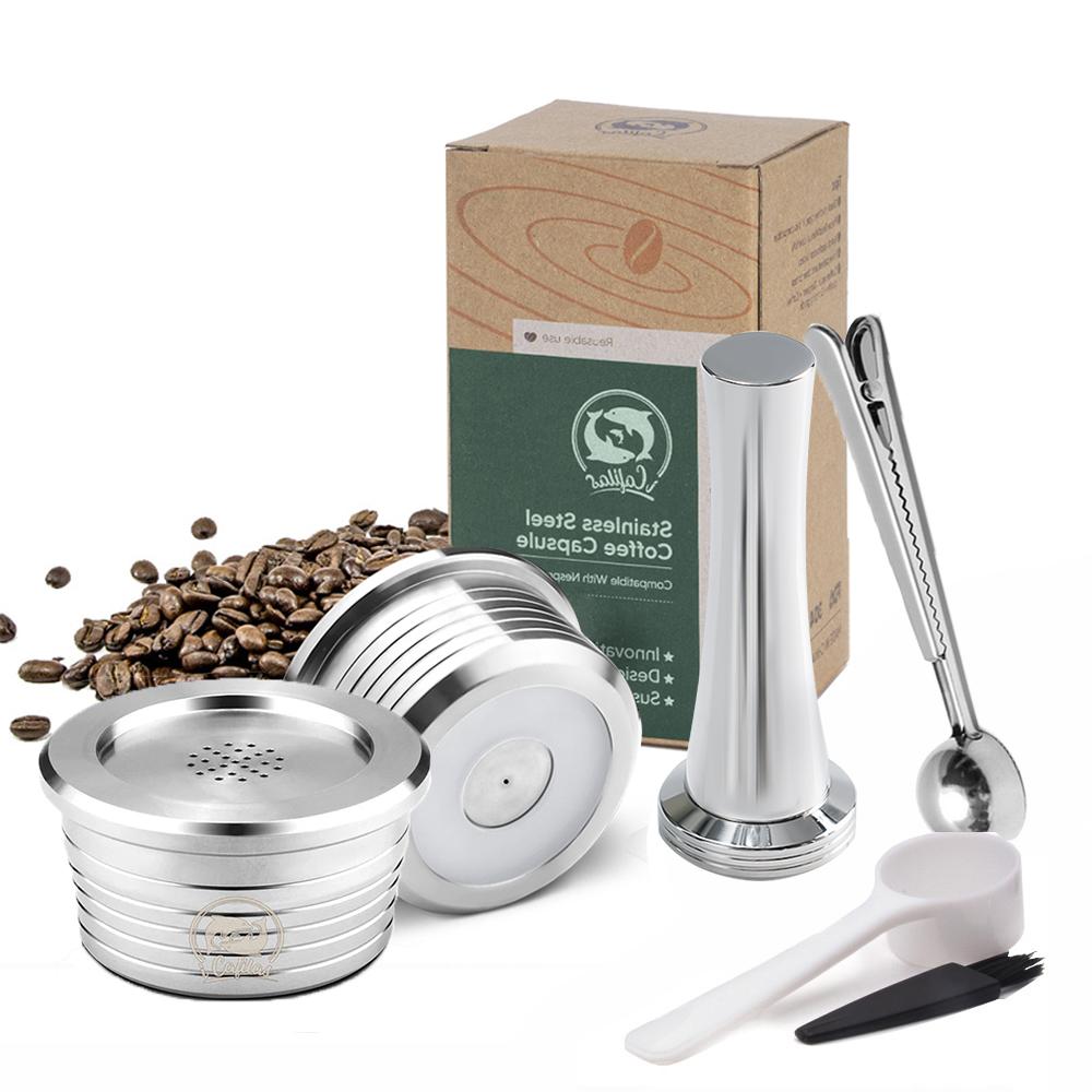 Cápsula Reutilizable Para Cafetera Delta Q Ndiq7323 Filtros de Café Recargables de Acero Inoxidable Taza Accesorios para Café