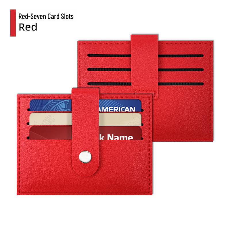 Exquisite Anti-Theft RFID Leather PU Card Holder: Universal, Spacious, & Stylish for Women