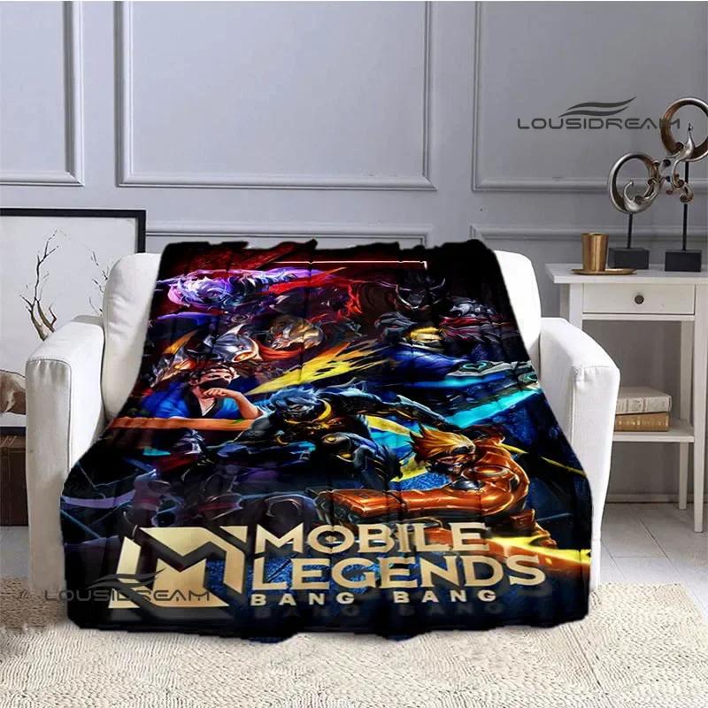 Mobile Legends Bang Bang Cartoon Printed Blankets Fashion Warm Flange Blanket Home Travel Blanket Bed Linings Birthday Gift