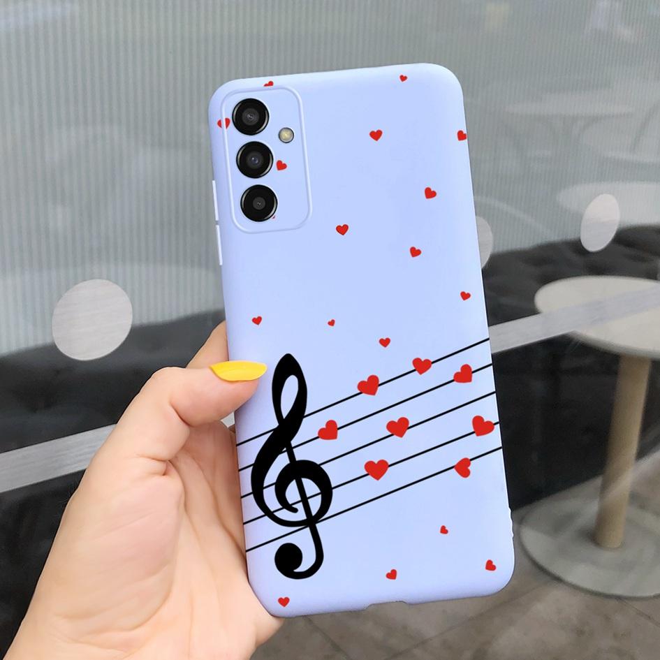 For Samsung M13 Case SM-M135F M 13 Cover Cute Cartoon Love Heart Butterfly Bumper For Samsung Galaxy M13 4G Soft Silicone Fundas