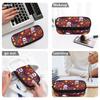 Pencil Pouch Large Capacity 300D Polyester Smooth Zipper with Mesh Storage Layer Removable Divider and Pen Holders for Boys Girls
