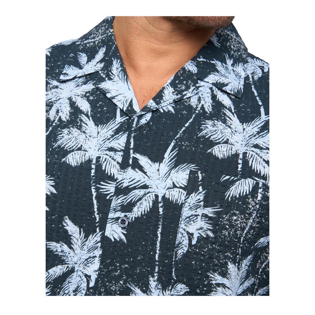 Bewley & Ritch Mens Palmetto Palm Print Short-Sleeved Shirt