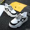 Fashion Women's Spring  Autumn New Color blocked Sports Leisure Shoes Simple Comfortable Versatile Thick soled Board Shoes