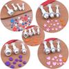 Set of 3 DIY Fondant Mold Multi-Shapes Fondant Stamps Kitchen Baking Tools Plastic Material Baking Supplies for Children
