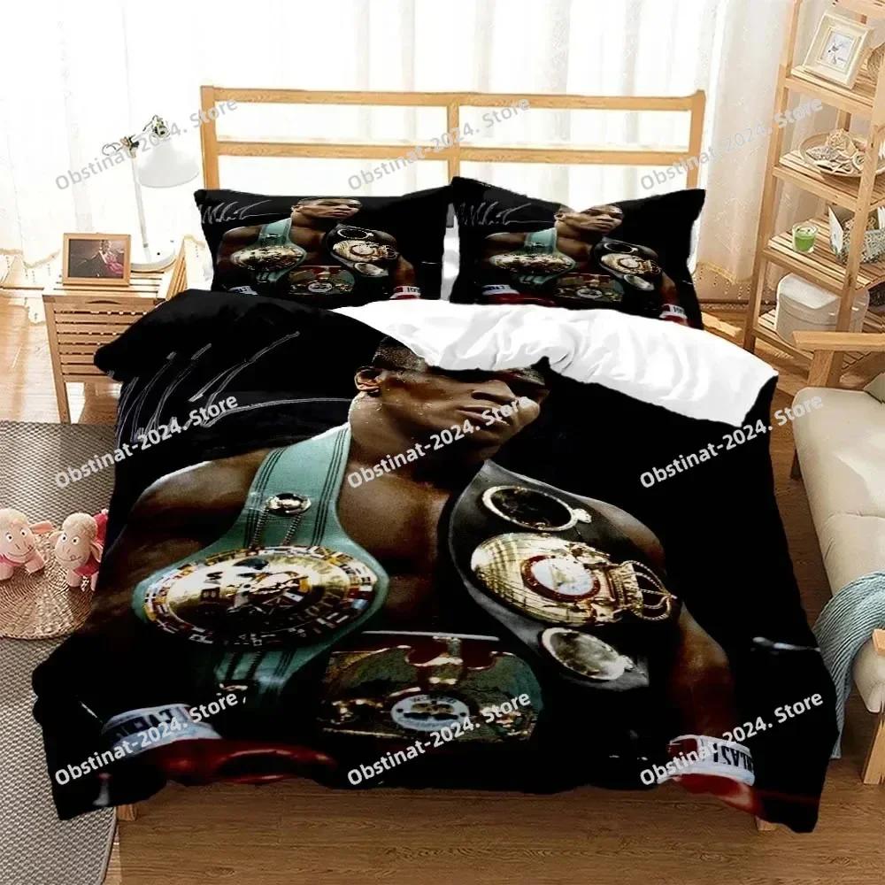 Mike Tyson Boxing Champion Bedding Set Printed Bed Set With Pillowcase Bed Duvet Cover Soft Single Double Queen Super King Size