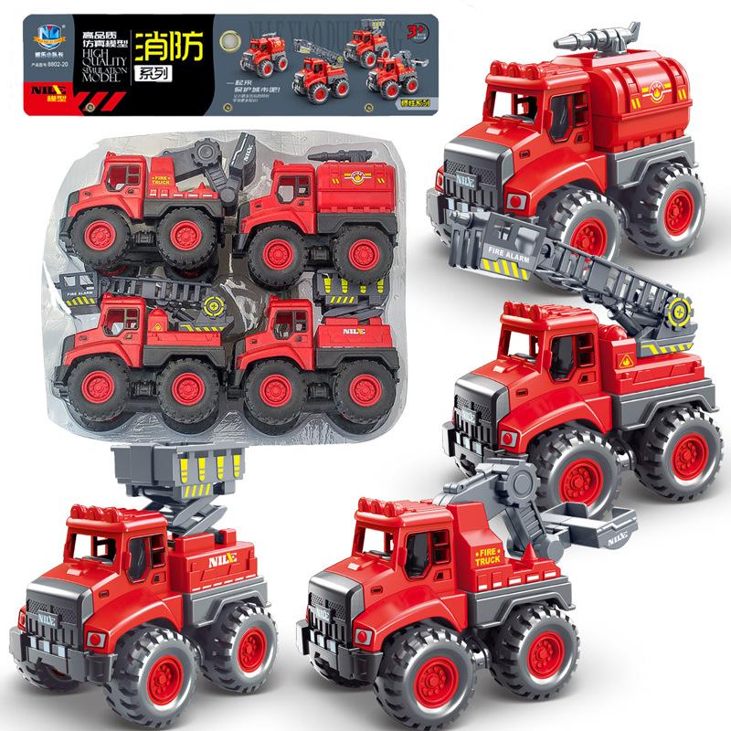 Toy Inertia Engineering Car Children Gift Moving Parts Educational Development