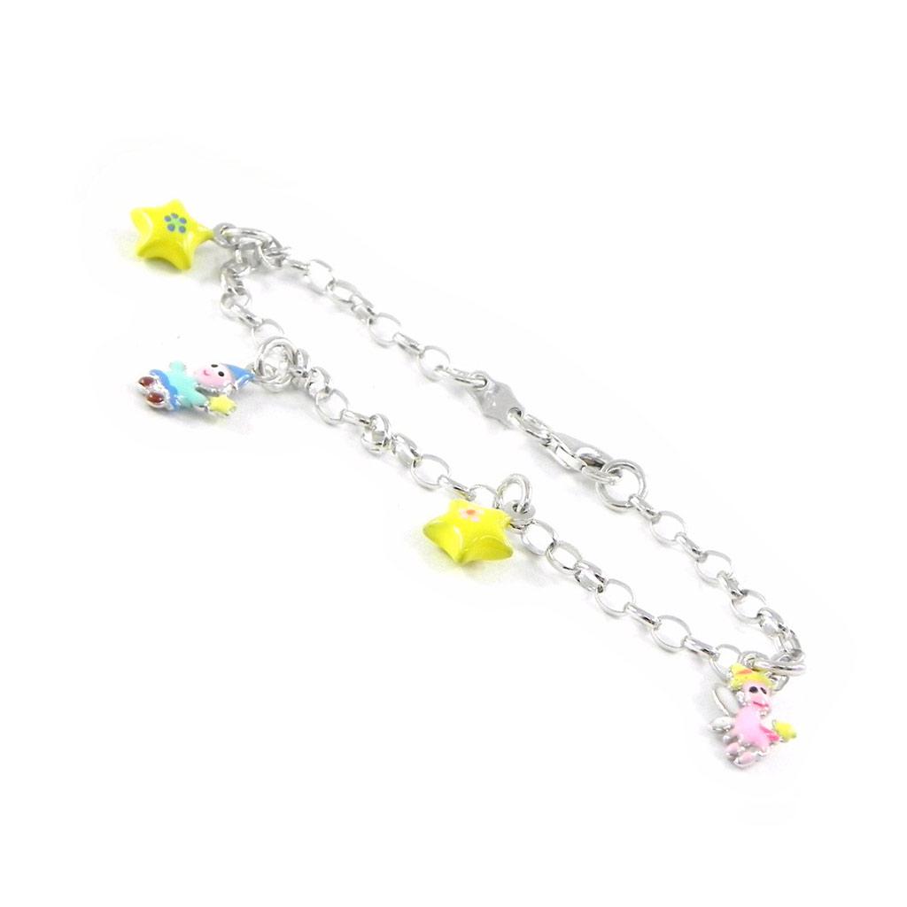 Suzette et Benjamin [H9124] - Multicolor 'Nuit Calme' Children's Bracelet S&B