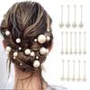 18Pcs/Set Double Head Bridal Imitation Pearl Hair Clip Folding Wedding Hairpins  Ladies