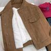 Women's Winter 2025 Korean Style Casual Velvet Thickened Short Jacket