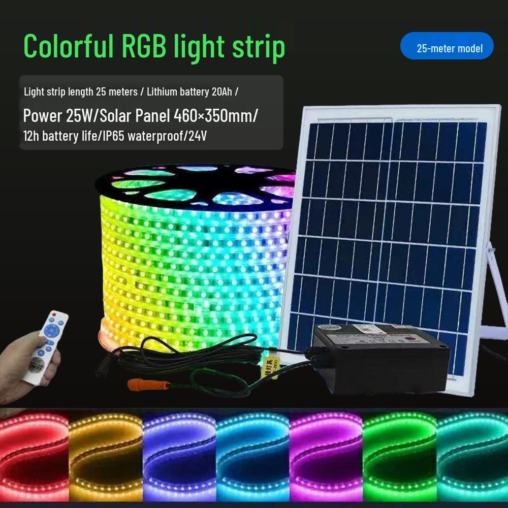 Waterproof Outdoor RGB LED Strip Lights with Remote Control