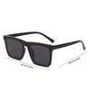 New Square Frame Men's Sunglasses Fashionable Women's Outdoor Travel UV Resistant Glasses Unisex Model Outdoor Beach Eyewear