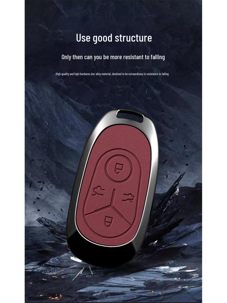 Proton e.MAS 5-Key Metal Case with Buckle: High-End Remote Control Protective Pouch and Chain for Men