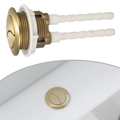 Abs 38mm Brushed Gold Toilet Flush Cistern Button Close Coupled Brushed Brass Toilet Flush Buttons Bathroom Parts