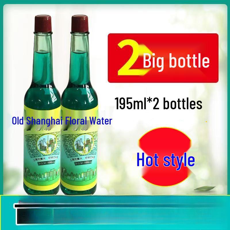 Old Brand Shanghai Floral Mosquito Repellent & Itch Relief - Long-Lasting Scent, Cooling Formula In a Glass Bottle.