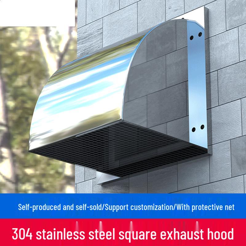 Rongyu 12-inch Stainless Steel Kitchen Exhaust Vent Cap