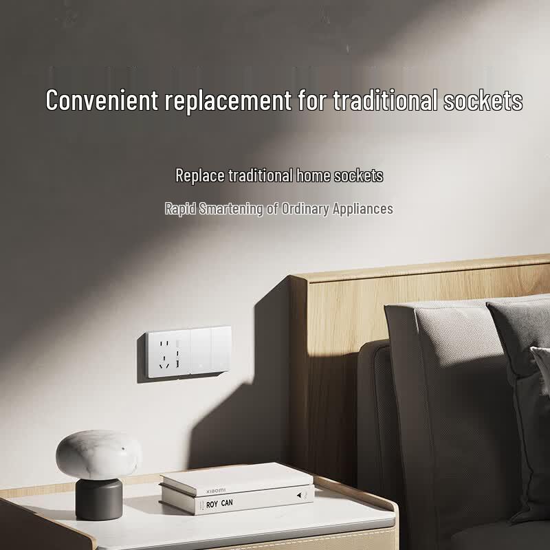 Xiaomi Smart Wall Socket Pro Mesh 2.0 Voice Control CN Plug (adapter Included)