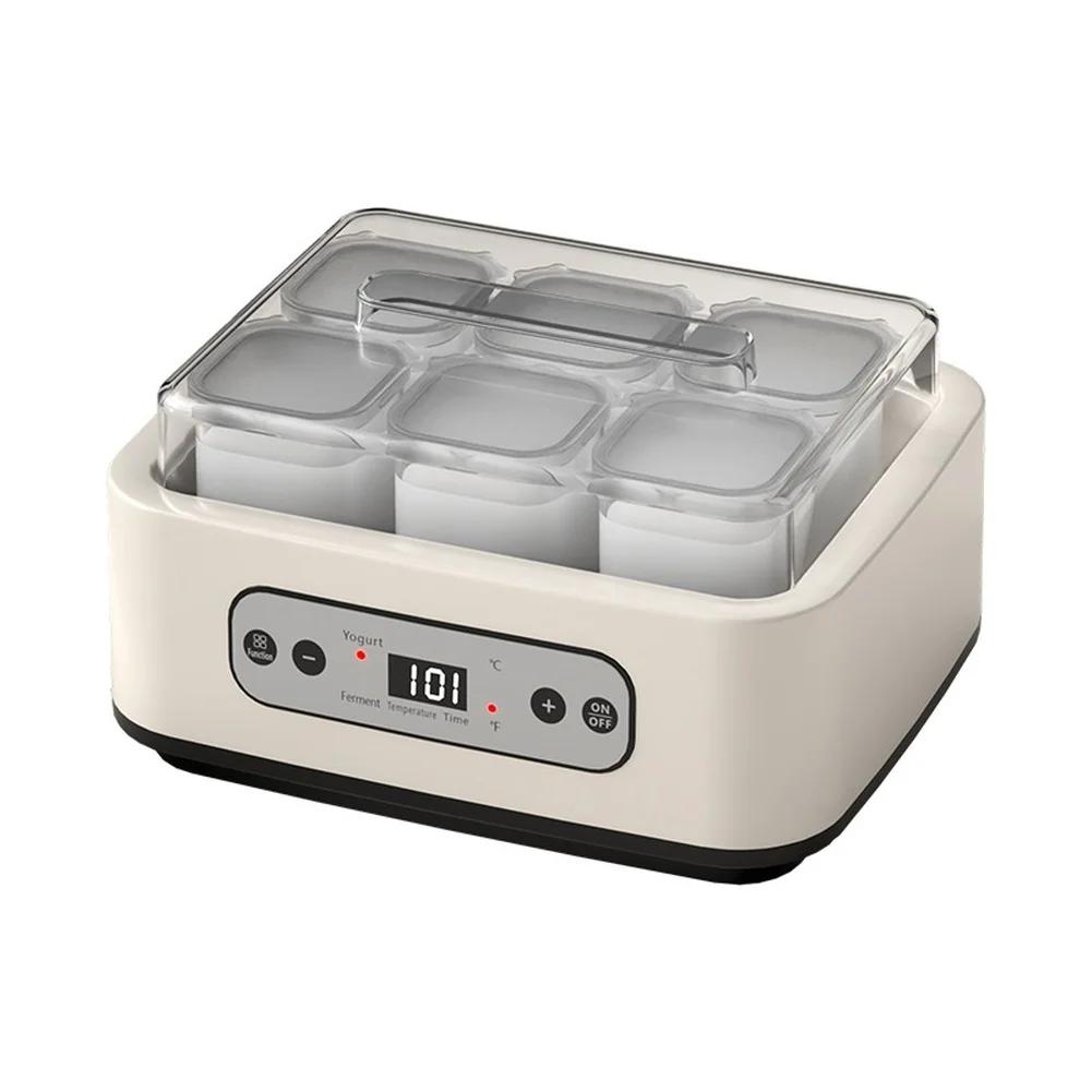1 Набор Йогуртница 26x20x15см 1.5Л Автоматическая Йогуртница С Таймером И Контролем Температуры Для Столовой Кухни Бара Машина China Mainland