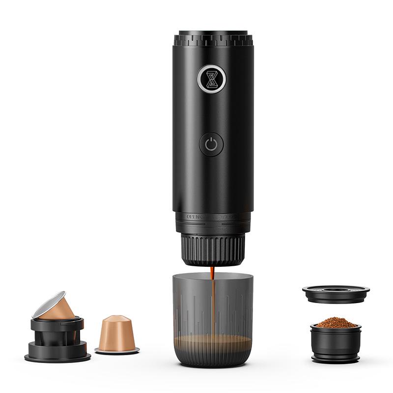 Tragbare 2-in-1 USB-Kaffeemaschine für Auto, Büro, Reisen, Camping oder Geschäftsreisen – Kein Netzstecker zum Aufheizen erforderlich.