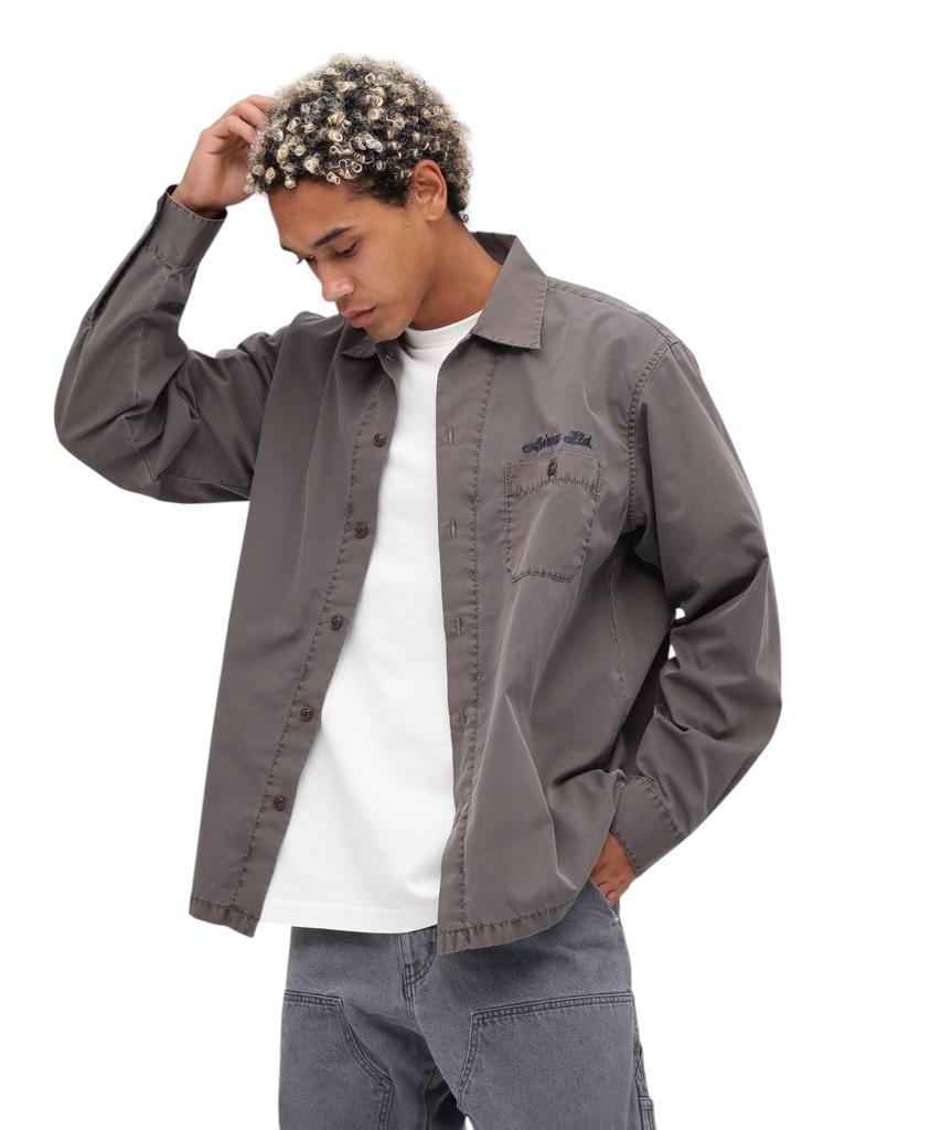 FADED ONE POINT WORK [AVIREX] WEB-EX SHIRT, Men's, 2XL, 050, Brown, 783-5120009