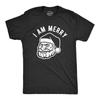 Mens I Am Merry T Shirt Funny Santa Claus Face Graphic Novelty Vintage Tee