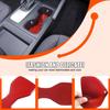 Soft Carbon Fiber Center Cup Holder Slot Mat For Nissan Frontier 2024-2025