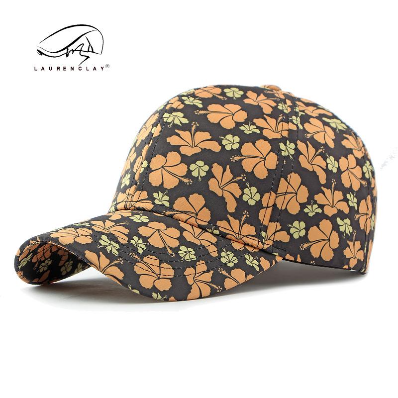 Hat Female Spring Summer Fashion Flowers Baseball Cap Outdoor Sunscreen Sunshade Hardtop Cap Tide