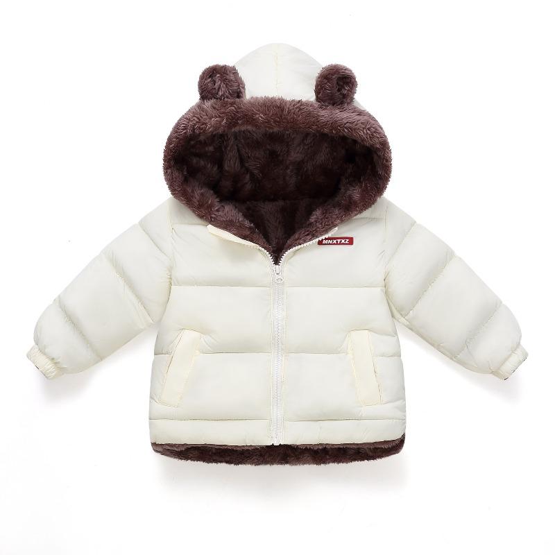 Autumn and Winter New Children's Down Cotton Clothes, Boys and Girls, Medium and Small Children's Cotton Clothes, and Fleece Warm Cotton Jackets
