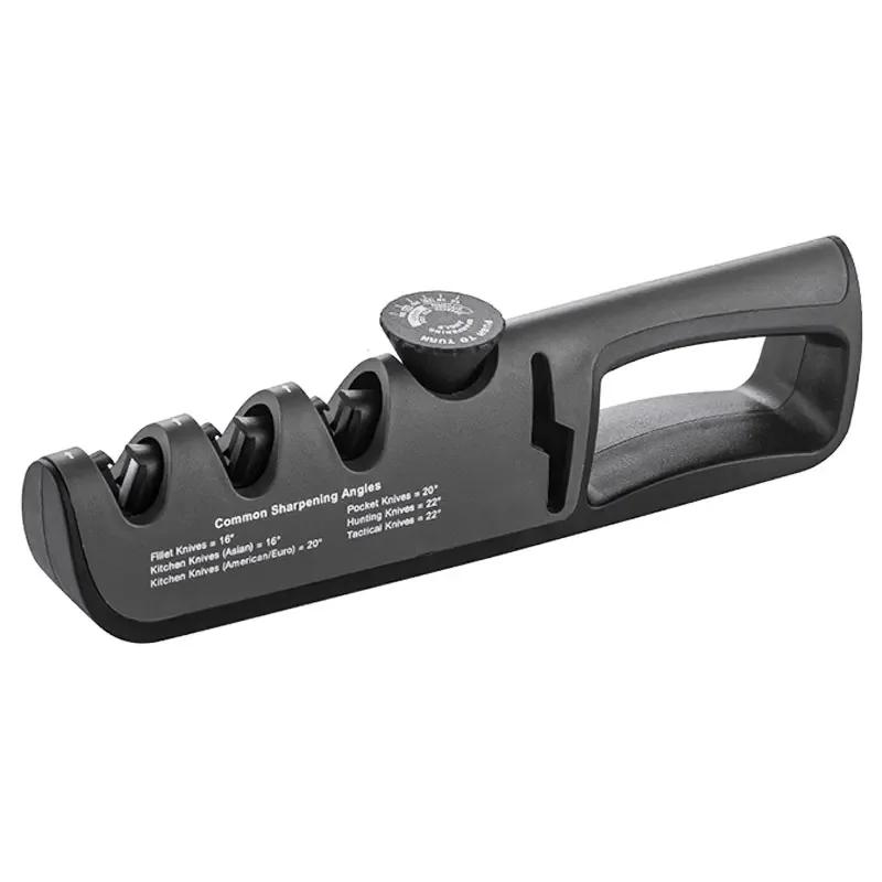 Knife Sharpener Angle Adjustable 4 Stages Scissors Sharpening Stone Professional Kitchen Grinder Knives Whetstone Sharpener Tool
