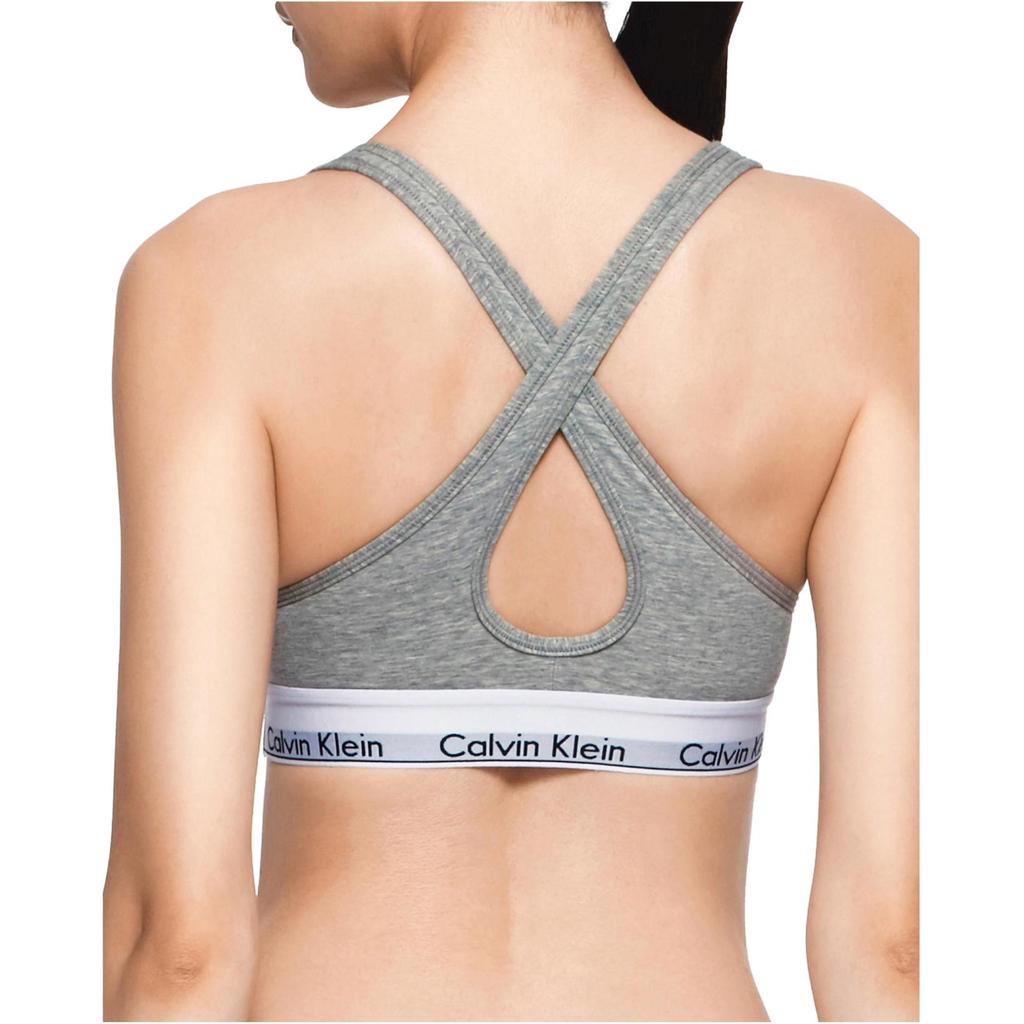 Calvin Klein Solid V-Neck Bra Women Underwear Gray QF1654-020